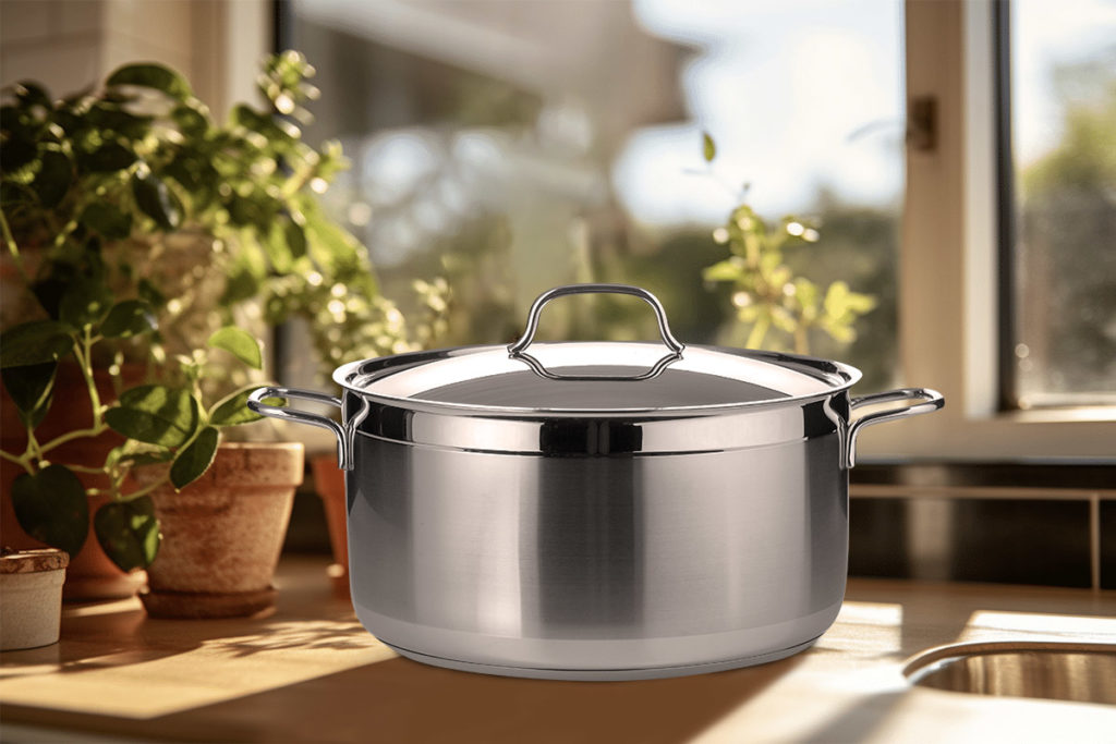 stainless steel pot